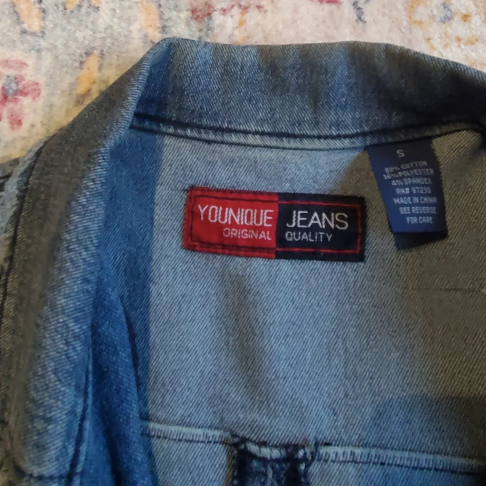 Vintage - Distressed Youngique Long Denim Coat (SMALL) - Picture 5 of 6